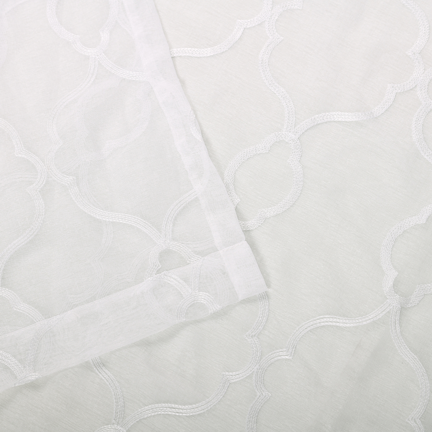 LATTICE 2 PANELS SHEER CURTAINS