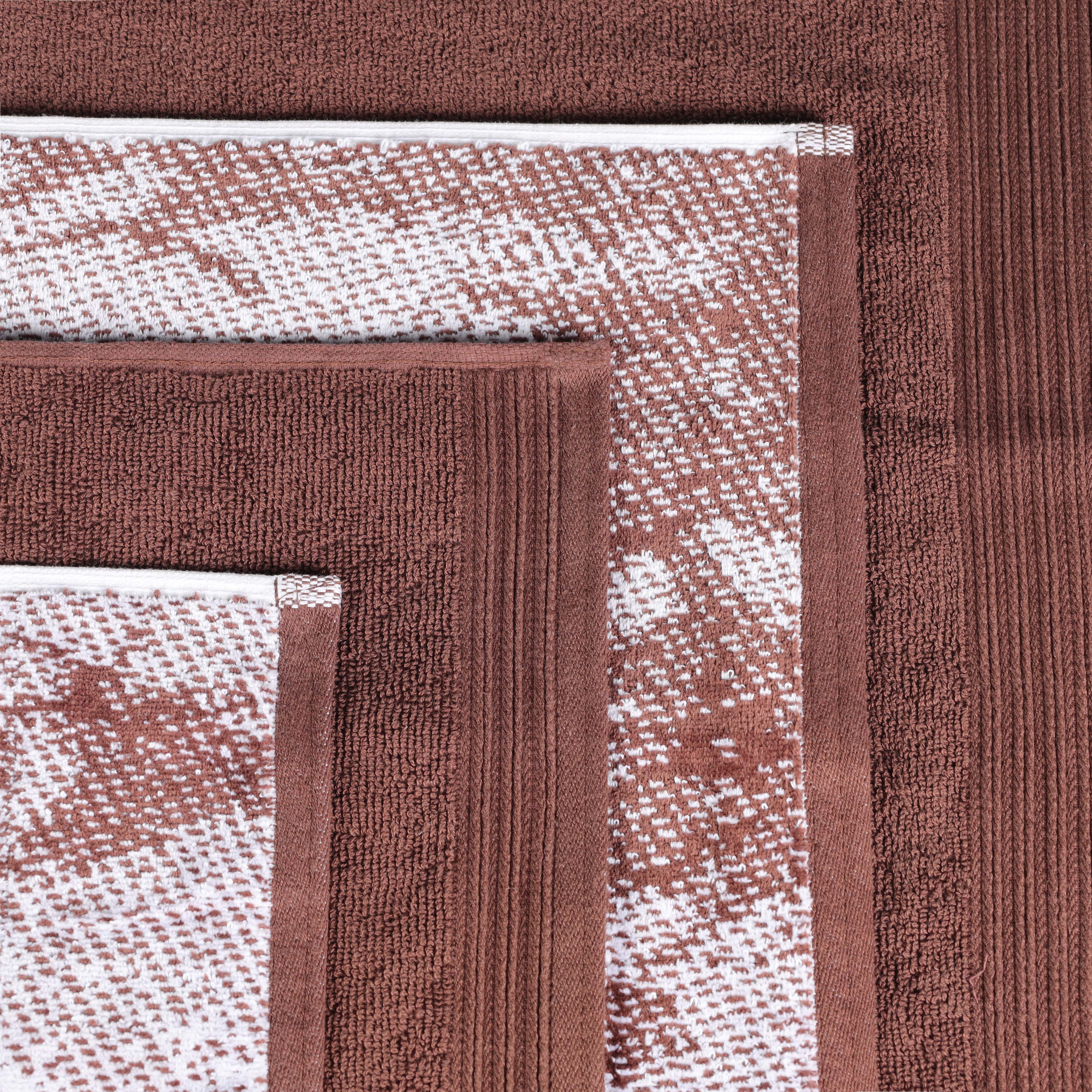 Marble Effect 500 GSM 10-Pieces Albatross 100/% Combed Cotton Towel Set