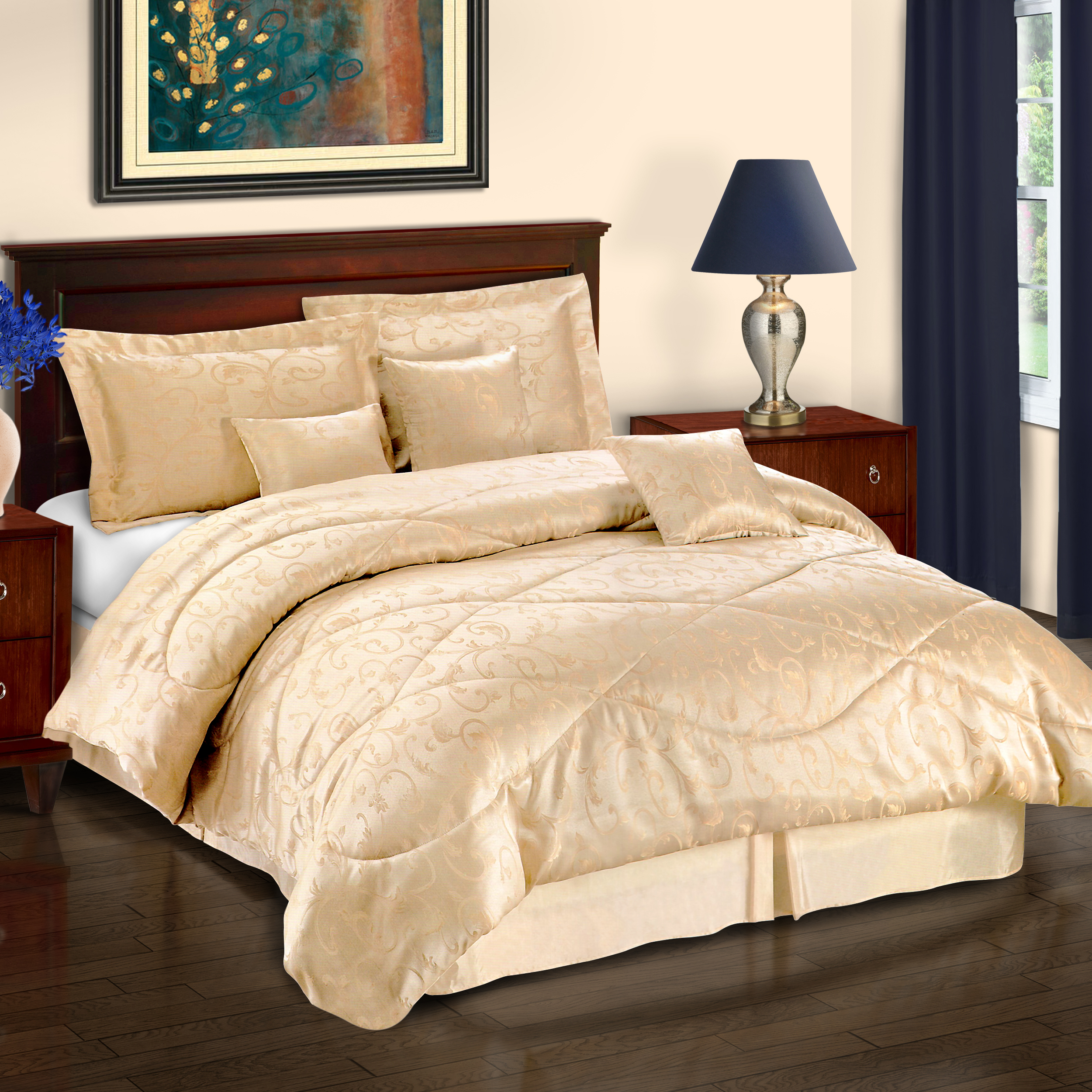 712Piece Bedding Comforter Set, Shams, Decorative Pillows, 13 Designs