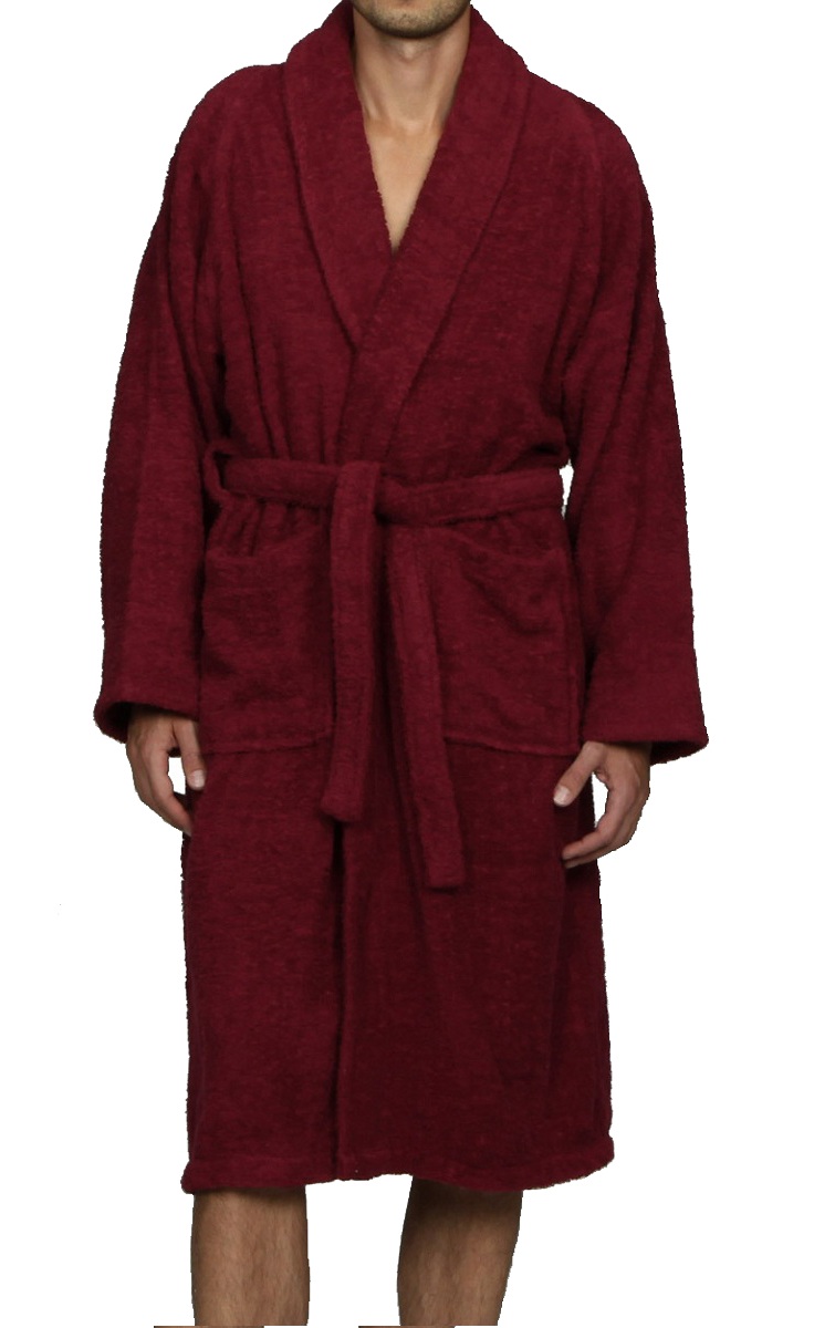 100 Premium LongStaple Cotton Unisex Terry Bath Robe, 10 Colors eBay