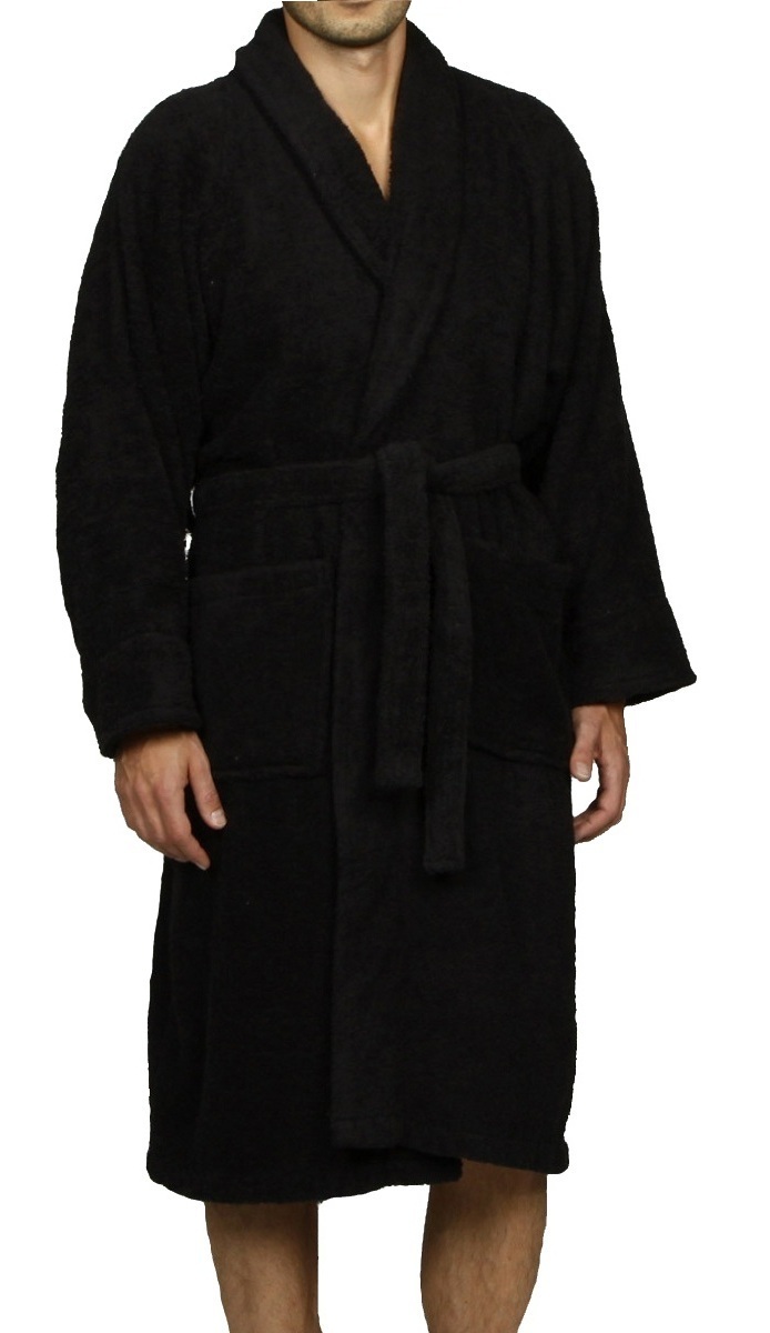 100 Premium LongStaple Cotton Unisex Terry Bath Robe, 10 Colors eBay