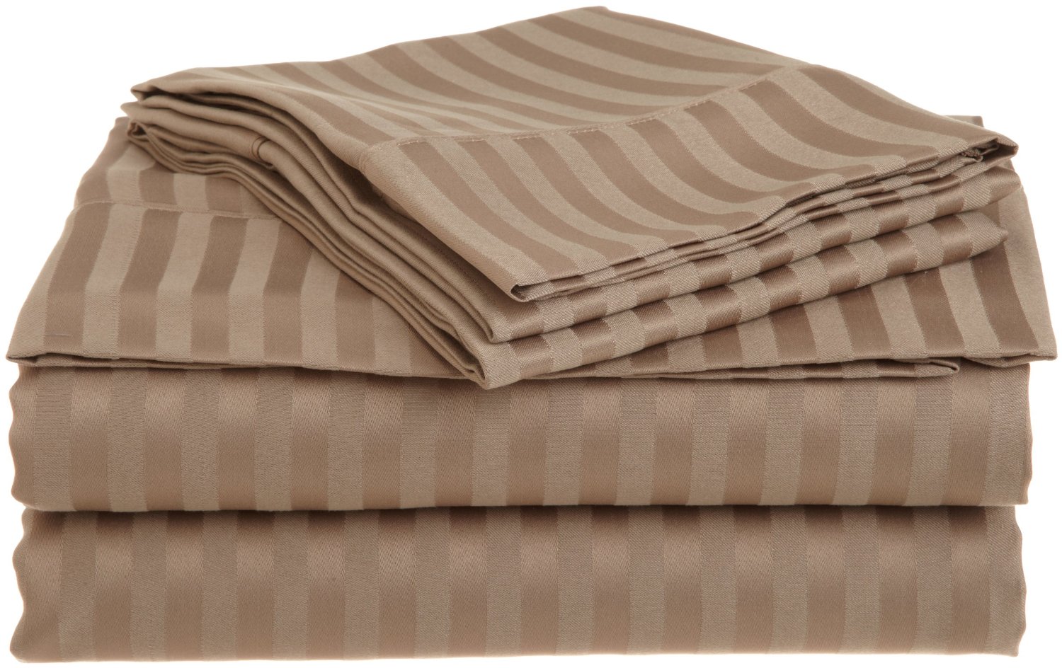 Striped Soft Sheet Set, Wrinkle Free Microfiber With Deep Pocket, 14