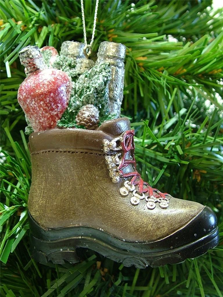 New Mountain Hiking Boot Stocking Shoe Water Binoculars Christmas Tree