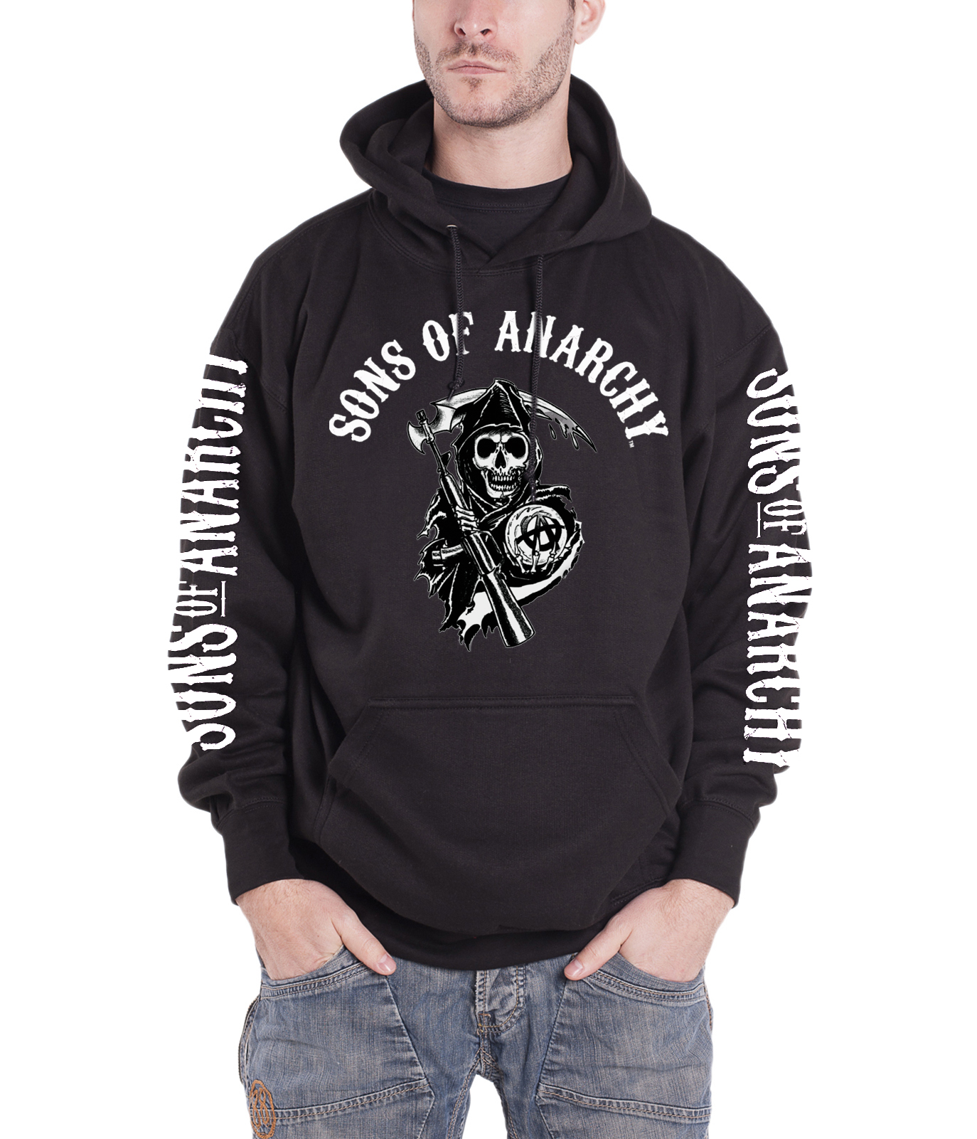 Sons Of Anarchy Hoodie Reaper SAMRCO Logo SOA crew Official Mens New