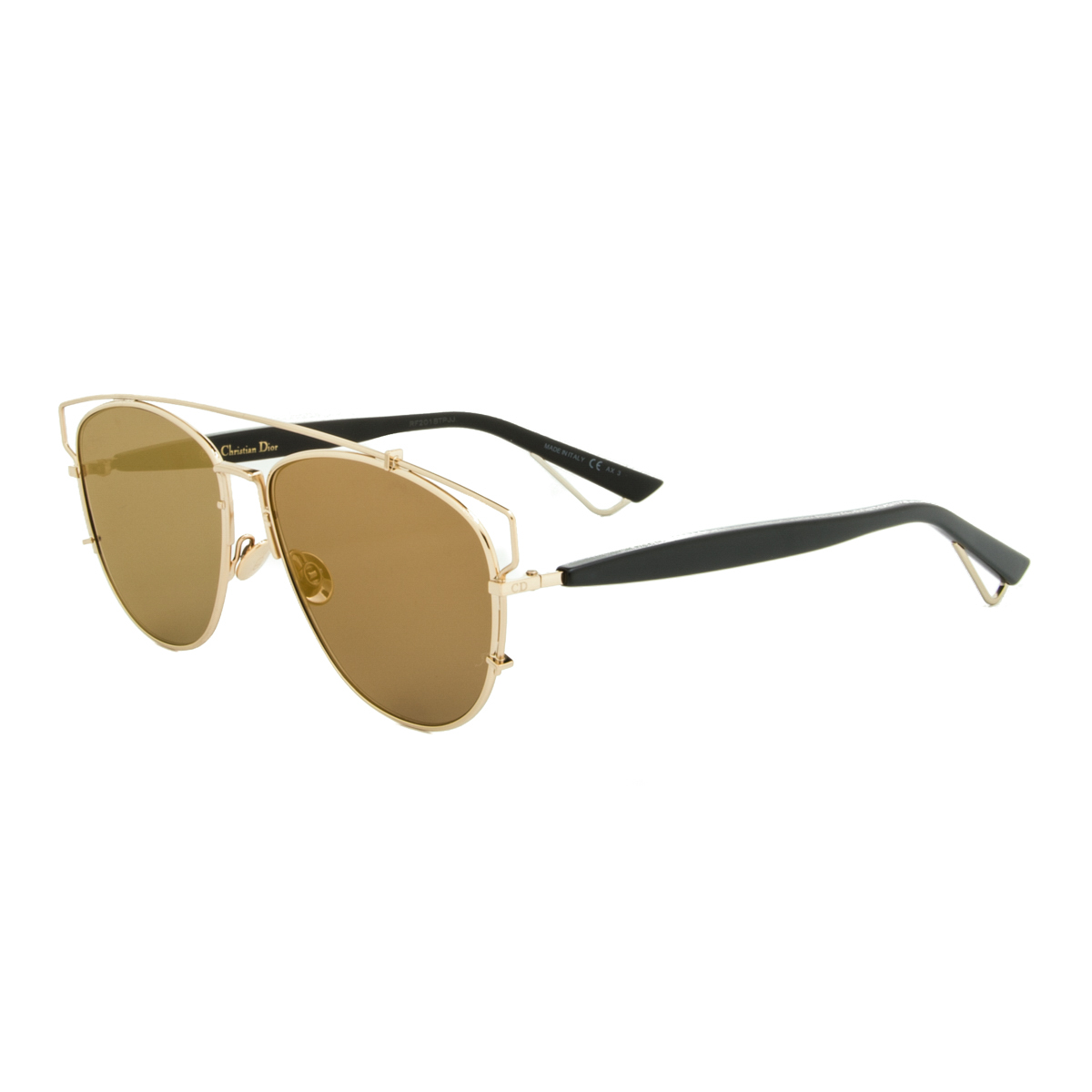 Dior Sunglasses Dior Technologic RHL83 Gold Black Frame ...