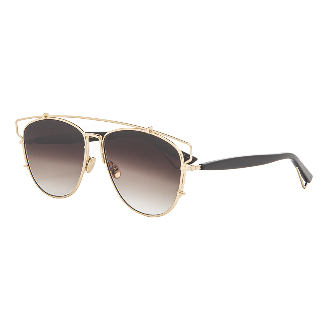 Dior Technologic Aviator Sunglasses RHL86 Gold Black Frame ...