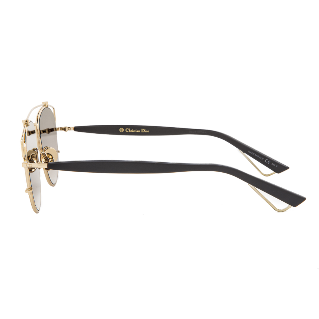 Dior Technologic Aviator Sunglasses RHL86 Gold Black Frame ...