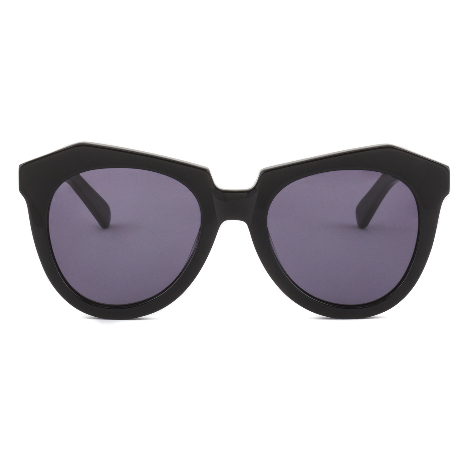 Karen Walker Number One Oval Womens Sunglasses Black Frame ...