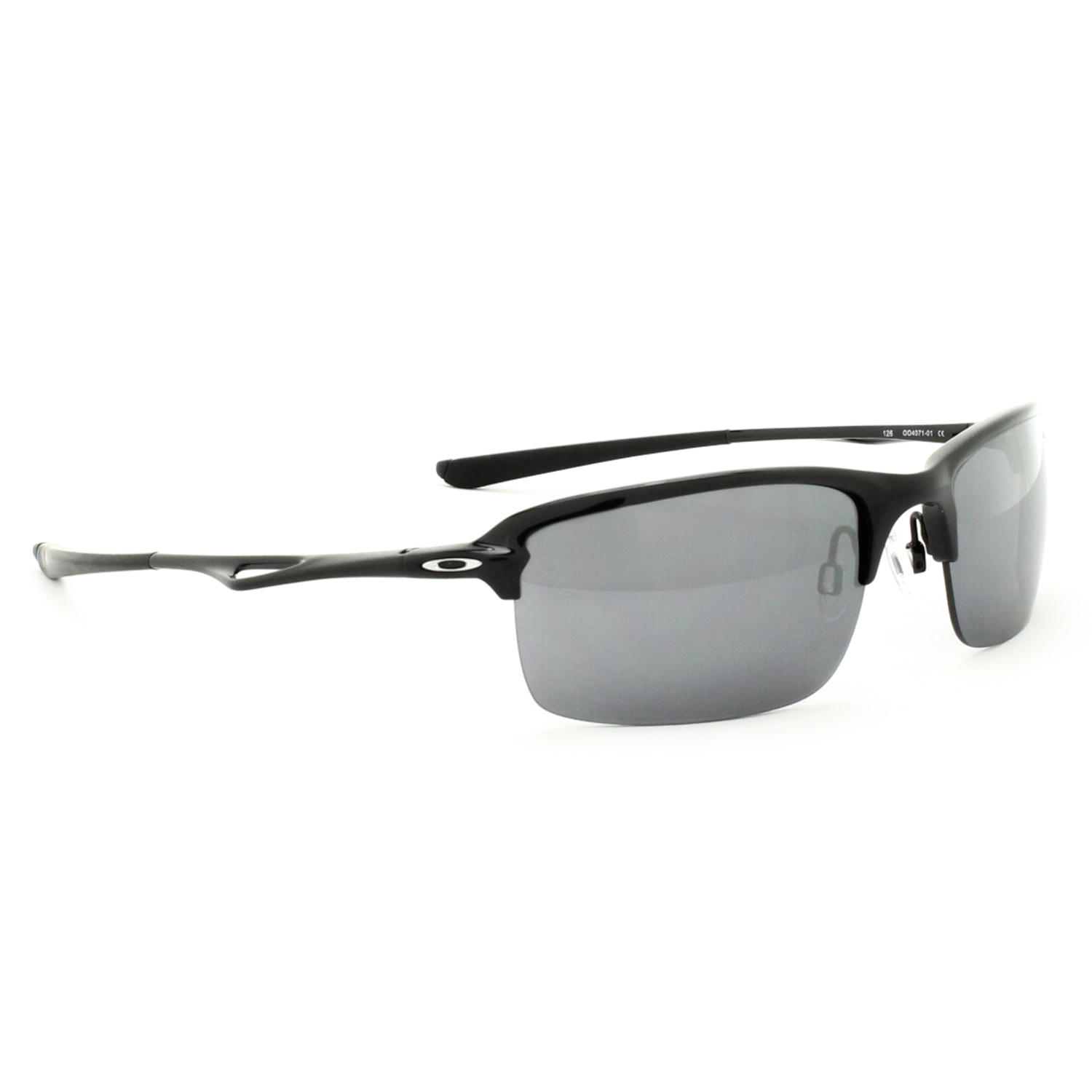 Oakley Wiretap Sunglasses OO407101 Polished Black Frame Black Iridium