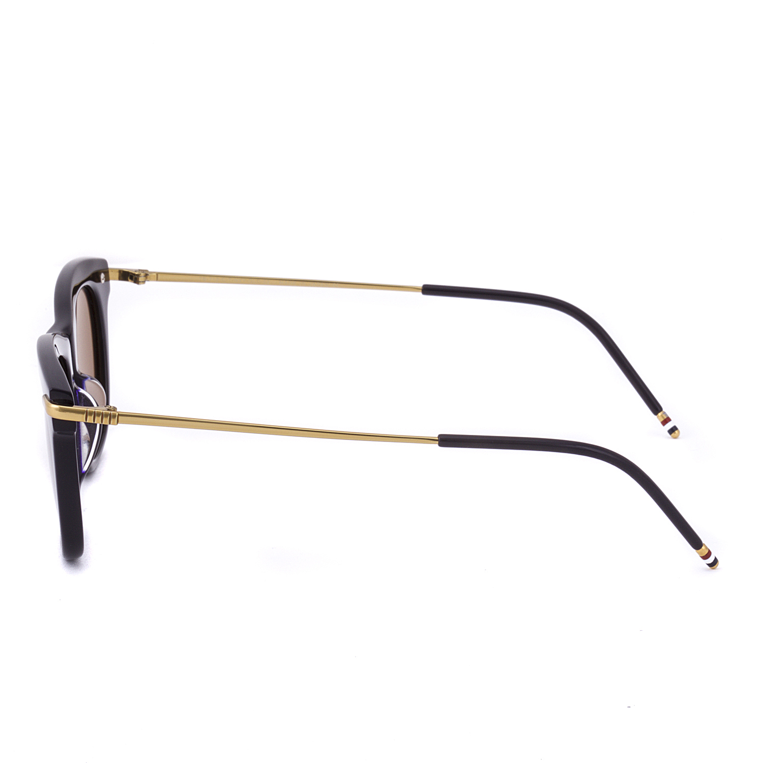 Thom Browne TB 712 C Wayfarer Sunglasses Navy & Gold Frame ...