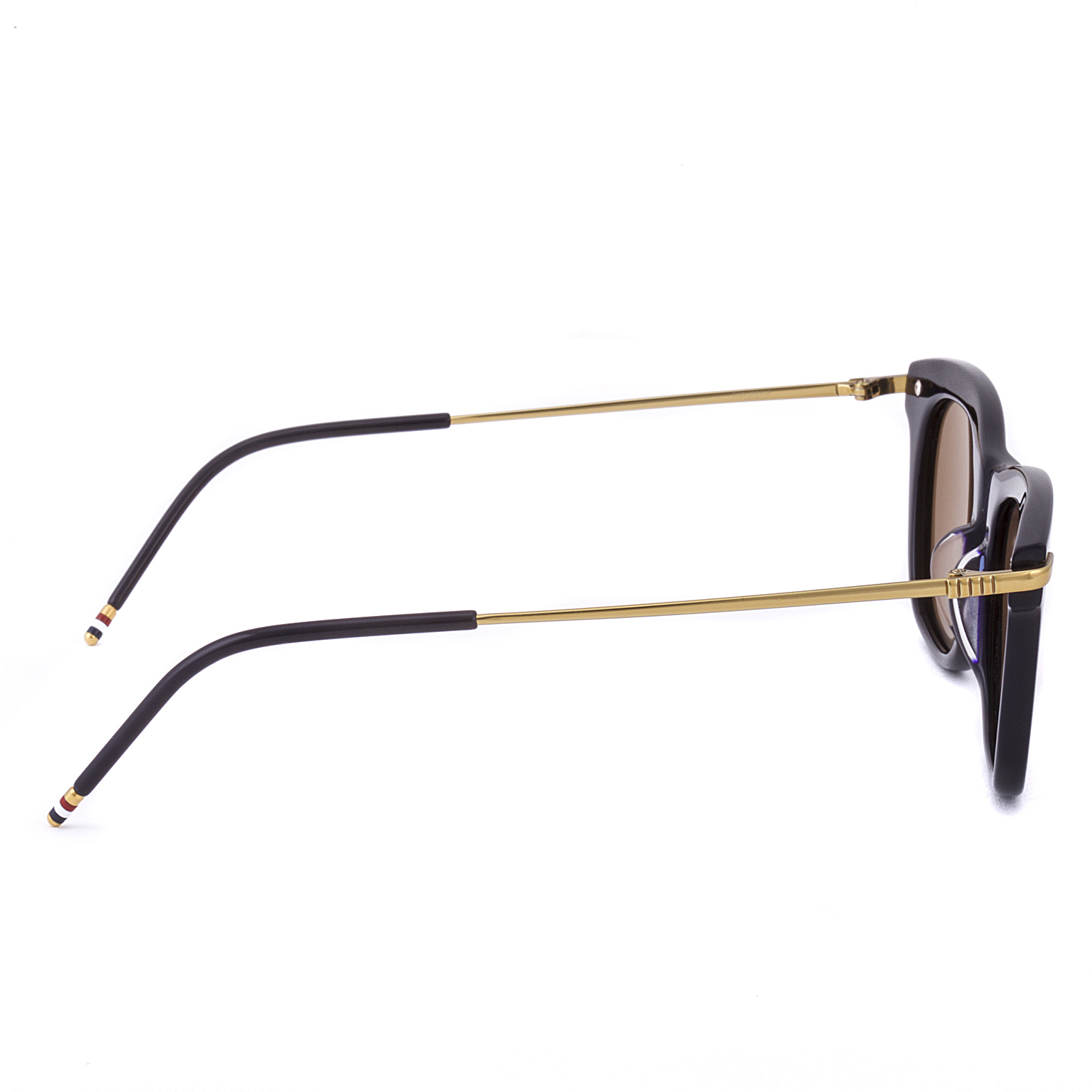 Thom Browne TB 712 C Wayfarer Sunglasses Navy & Gold Frame ...