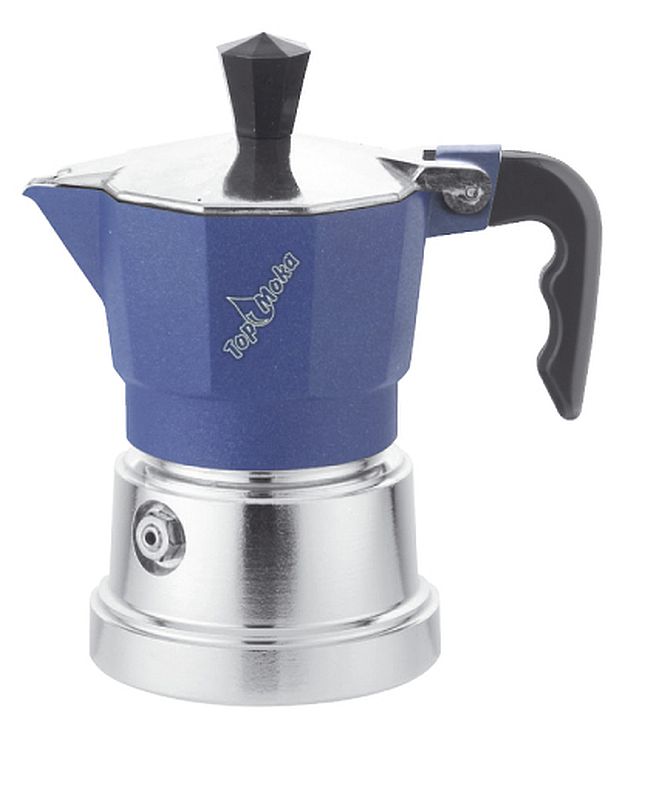 Top Moka Stove Top Espresso Maker Made in Italy Aluminium 1 Cup