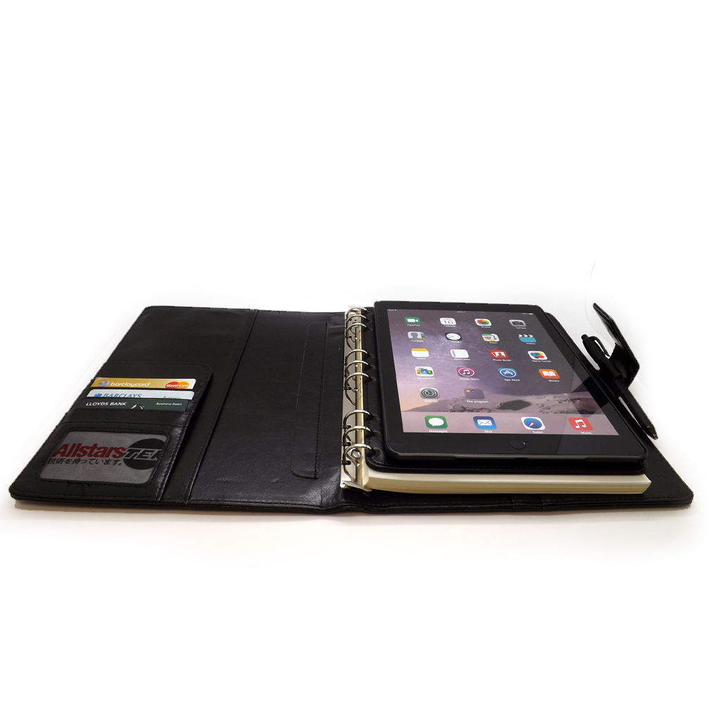 Allstarstek Portfolio Notepad Diary Leather Case Apple iPad 2/3/4 Mini