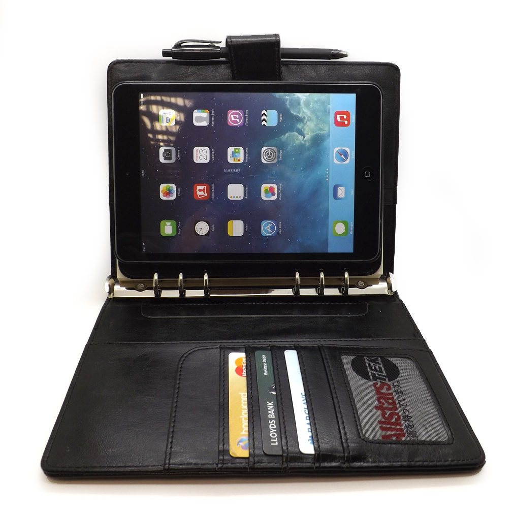 Allstarstek Portfolio Notepad Diary Leather Case Apple iPad 2/3/4 Mini