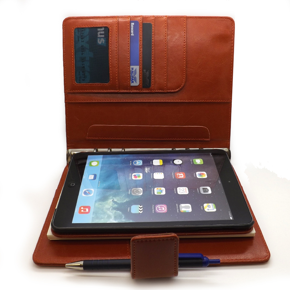 Allstarstek Portfolio Notepad Diary Leather Case Apple iPad 2/3/4 Mini