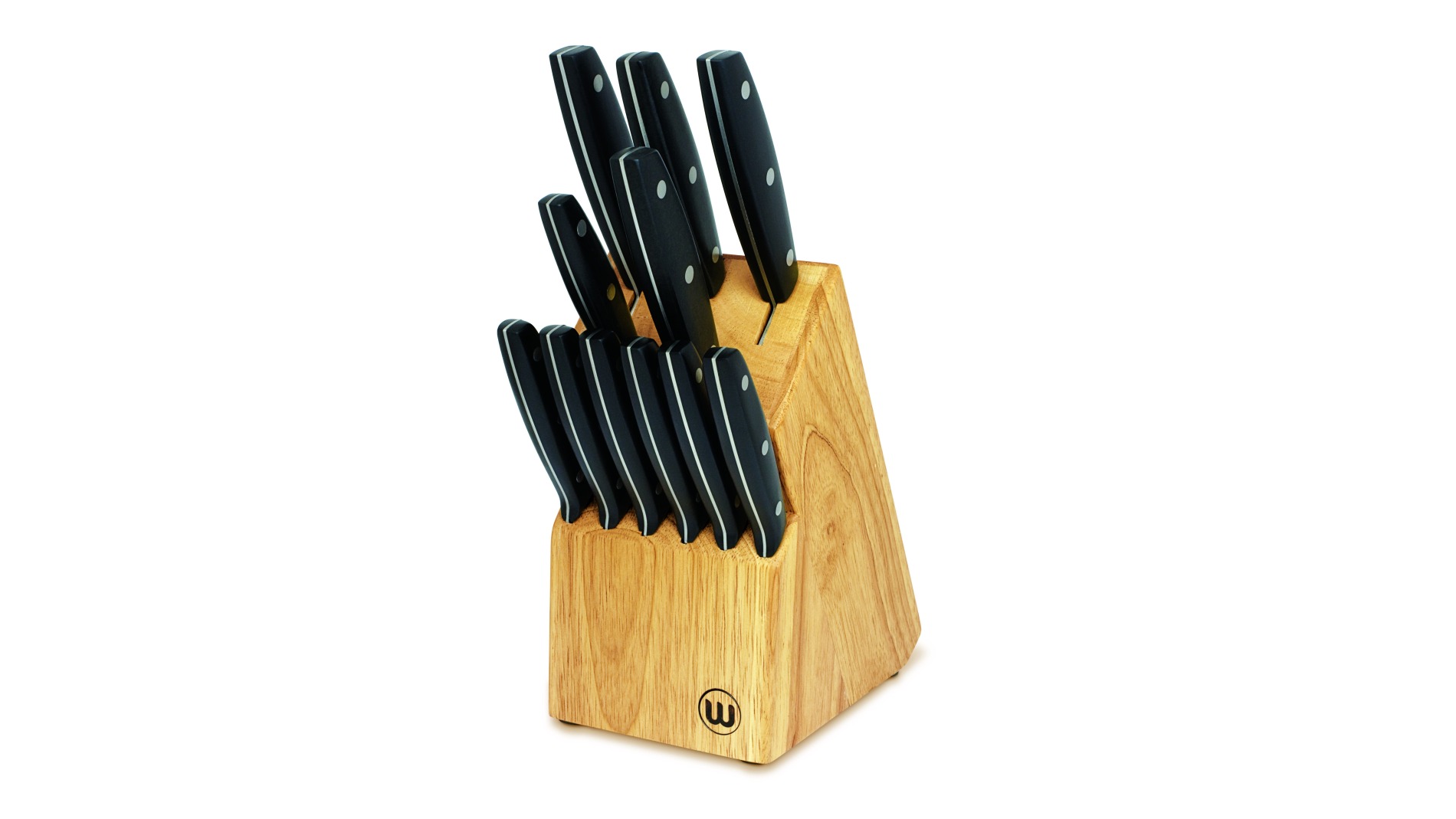 Wiltshire Kitchen Knife Set with Wooden Storage Block 12 Piece (11