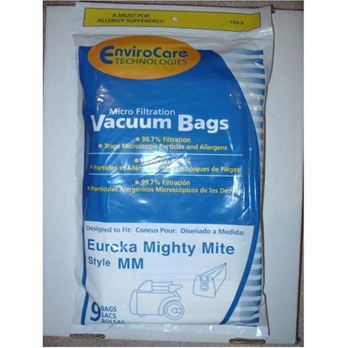 9 micro filtration Vacuum Bags for Eureka MM Mighty Mite 3670 and 3680