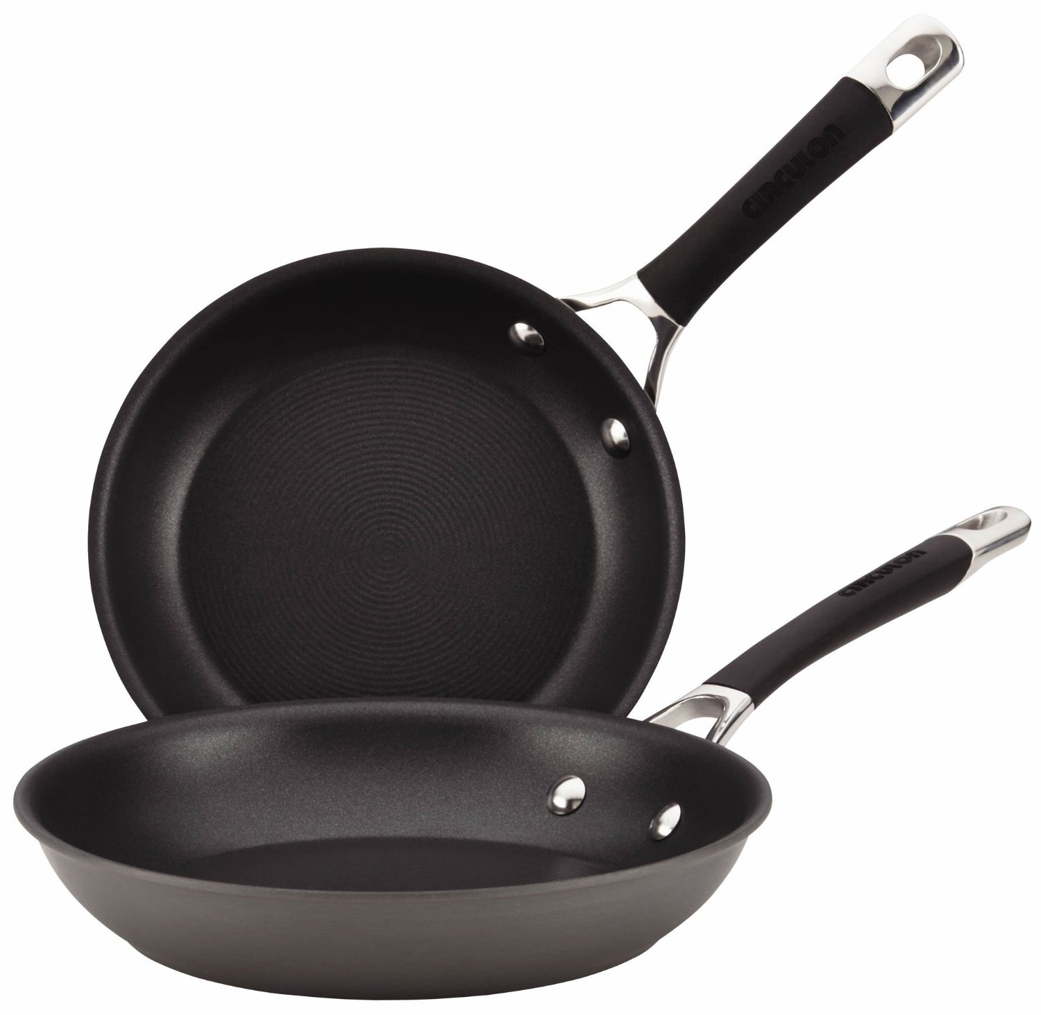 Circulon Momentum HardAnodized Nonstick 81/2" & 10" French Skillets