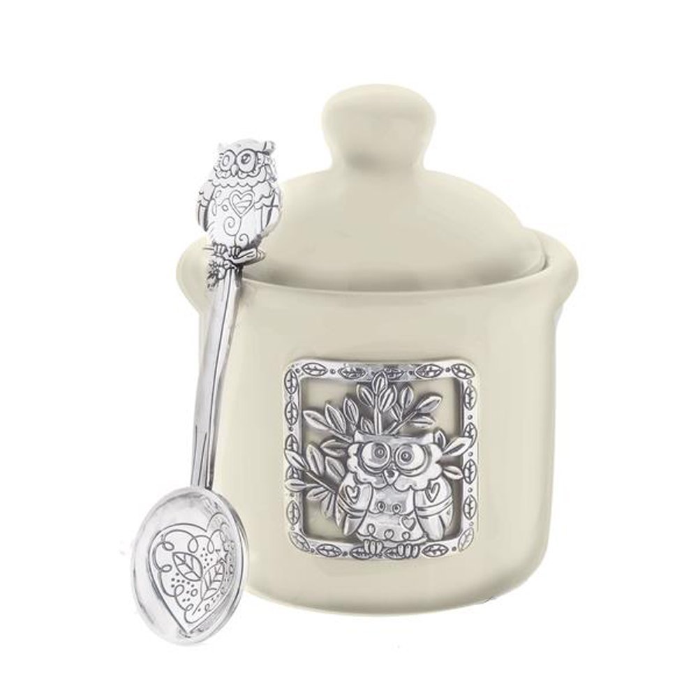 Condiment Jar with Spoon Owl By Ganz eBay