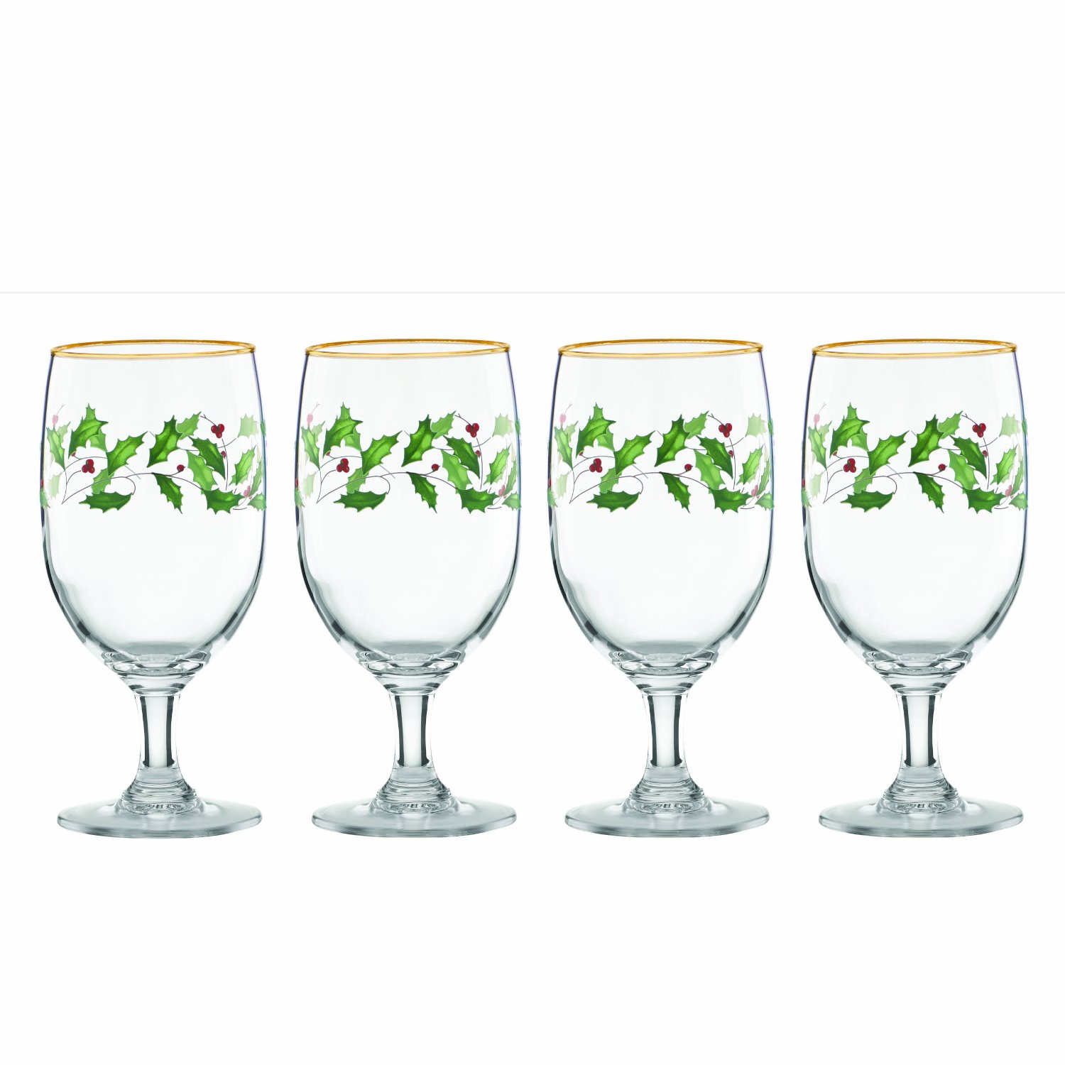 Lenox Holiday Iced Beverage Glasses, Set of 4 eBay