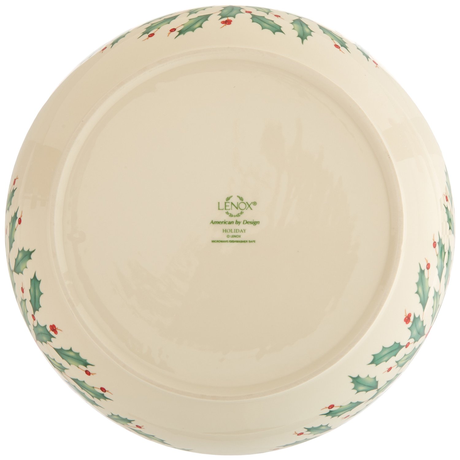 Lenox Holiday Salad Bowl with Wooden Servers Trademark Retail