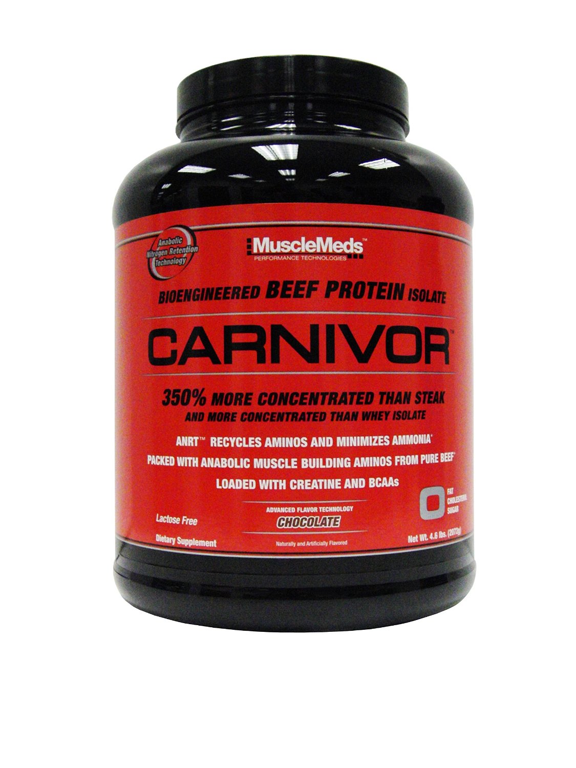 MuscleMeds Carnivor Beef Protein Isolate Powder, Chocolate, 4.5 Pound