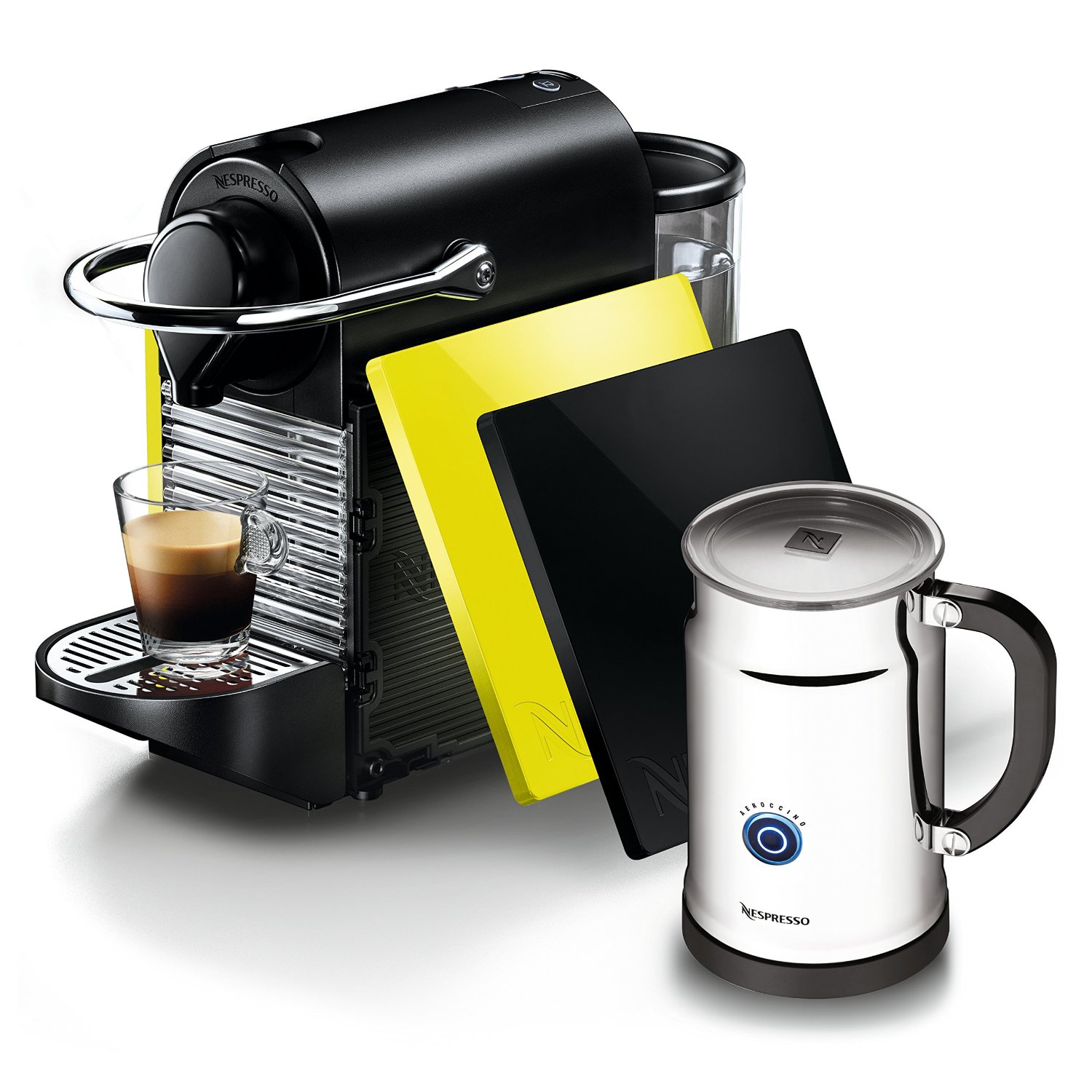 Pixie Aeroccino Plus Bundle Automatic Espresso Maker with Thermoblock