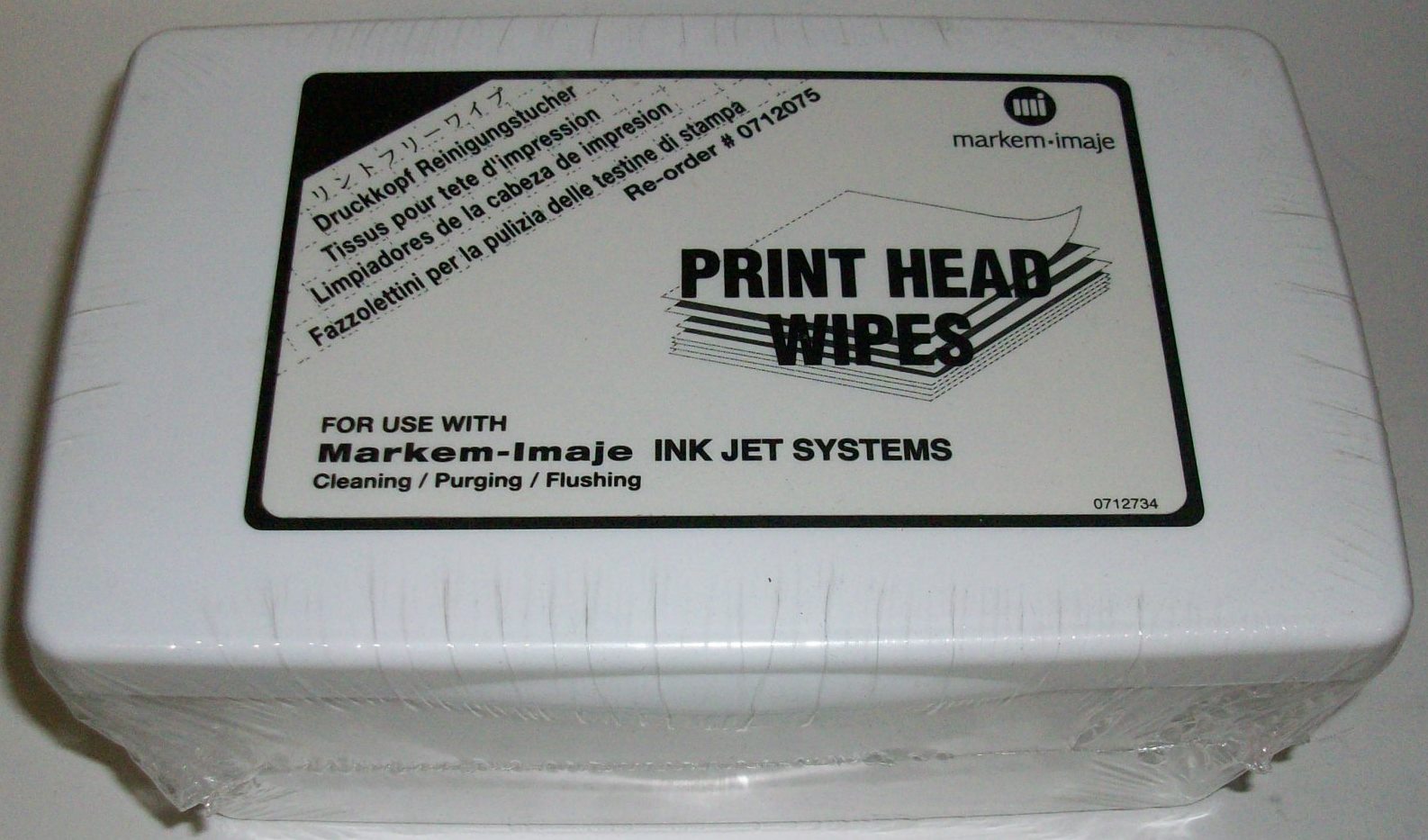 Markem Imaje Ink Jet Print Head Wipes 0712075 NIB