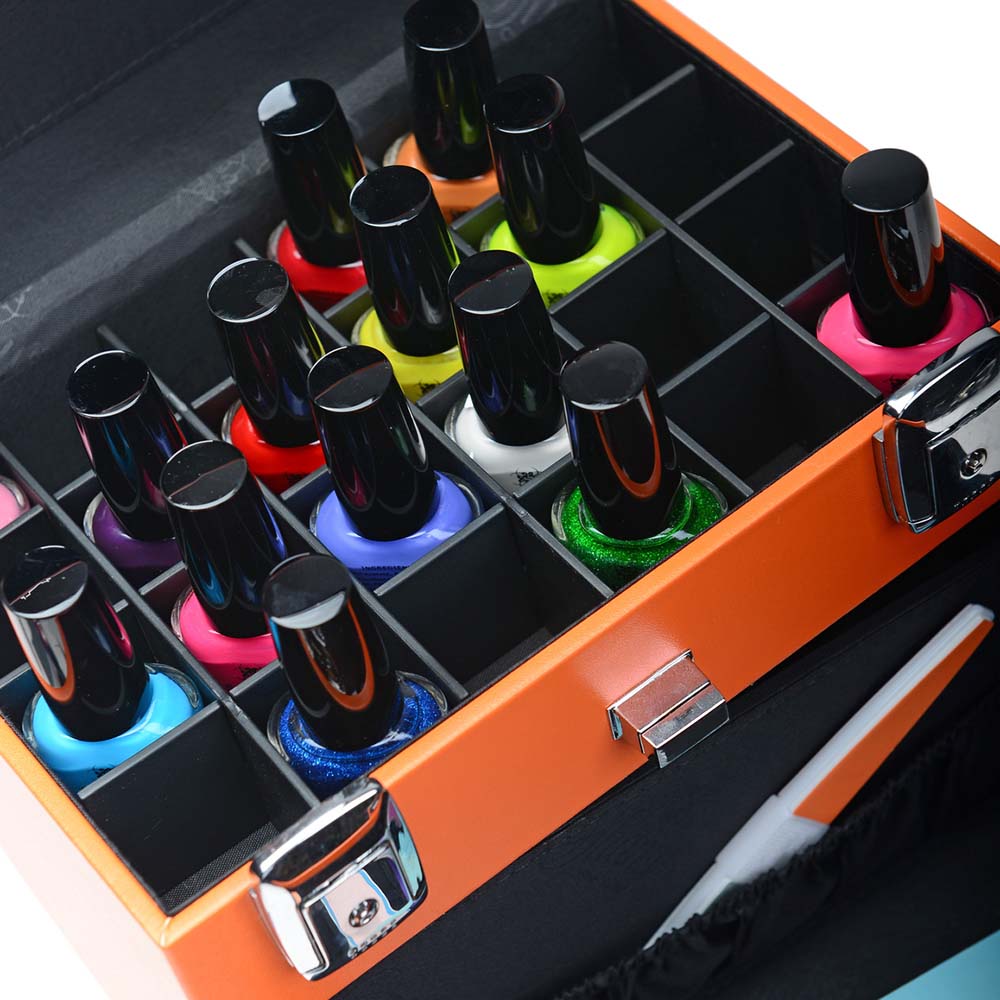 SHANY Color Matters Nail Accessories Organizer and Makeup Train Case