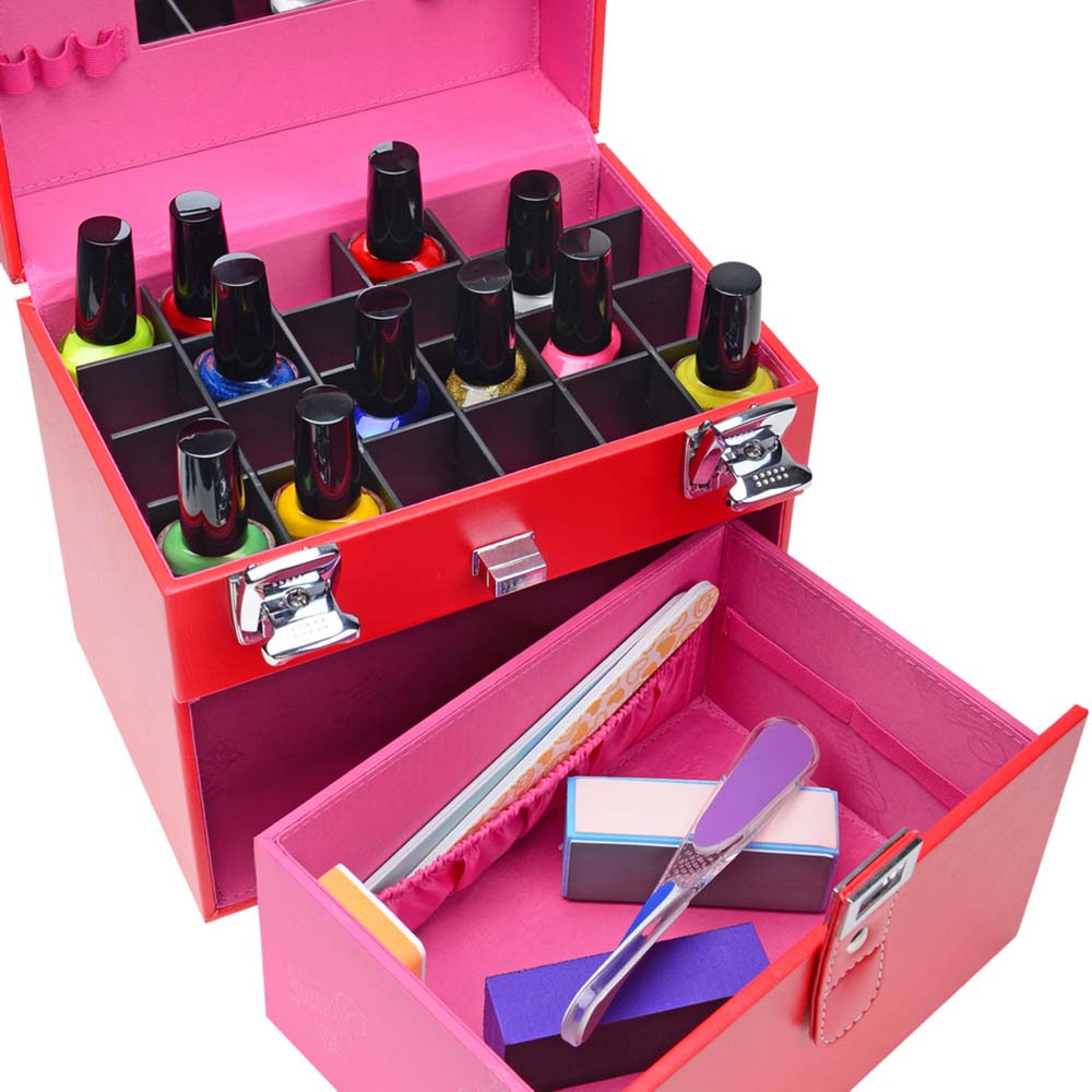 SHANY Color Matters Nail Accessories Organizer and Makeup Train Case
