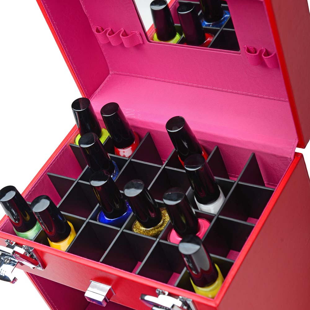 SHANY Color Matters Nail Accessories Organizer and Makeup Train Case