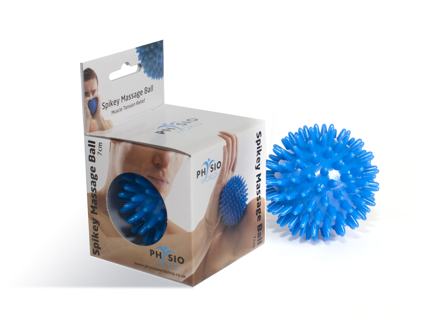 PhysioWorld EVA Grid Foam Roller + Free 7cm Spikey Massage Ball eBay