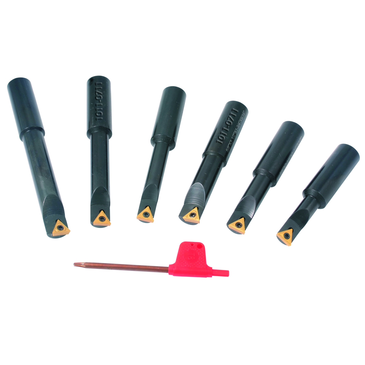 6 PIECE 5/8" ROUND SHANK INDEXABLE BORING BAR SET (10010711) eBay