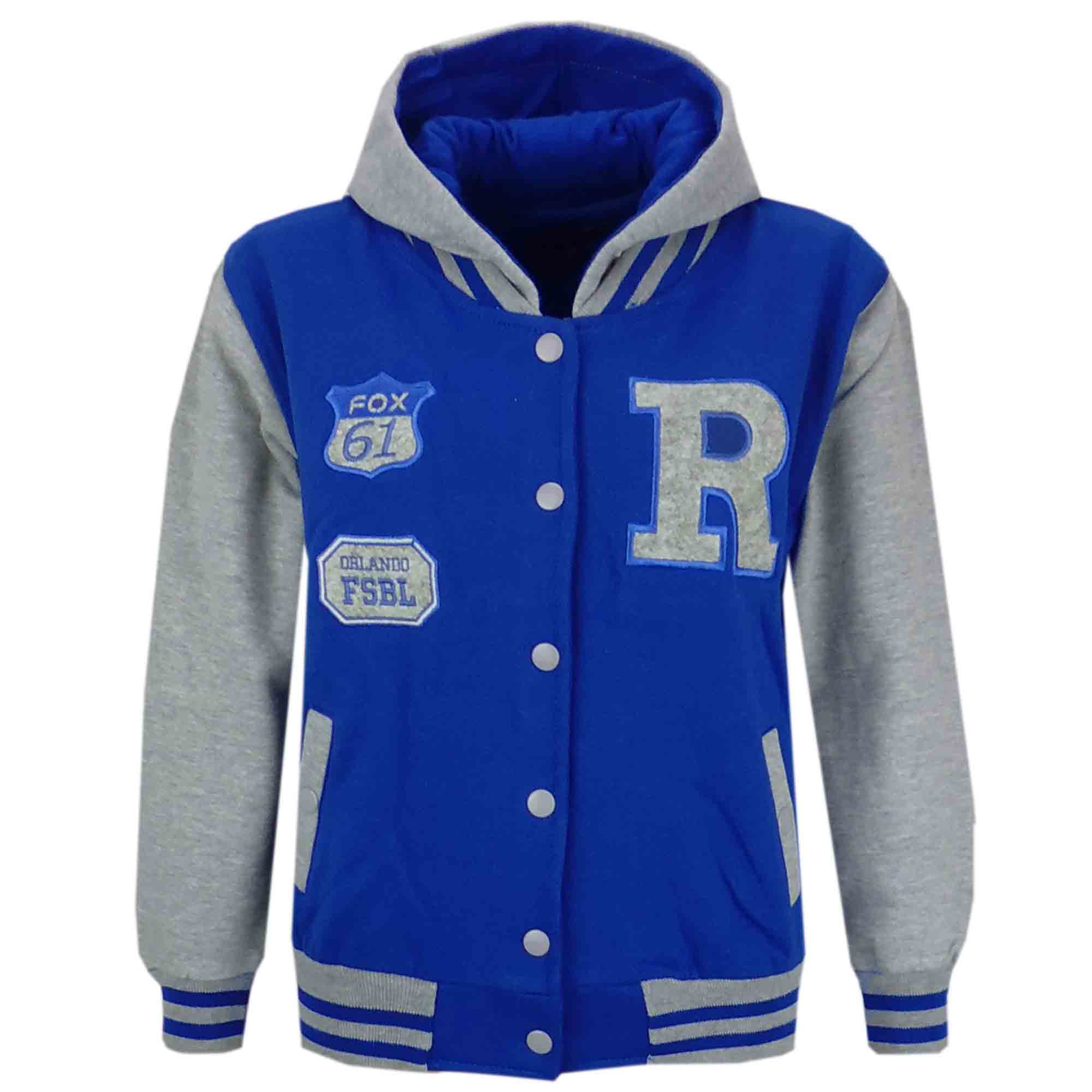 Combinaison à Capuche Unisexe Enfant Style Baseball - Taille 5-6 Ans à 13 Ans, Multiple Coloris Disponibles