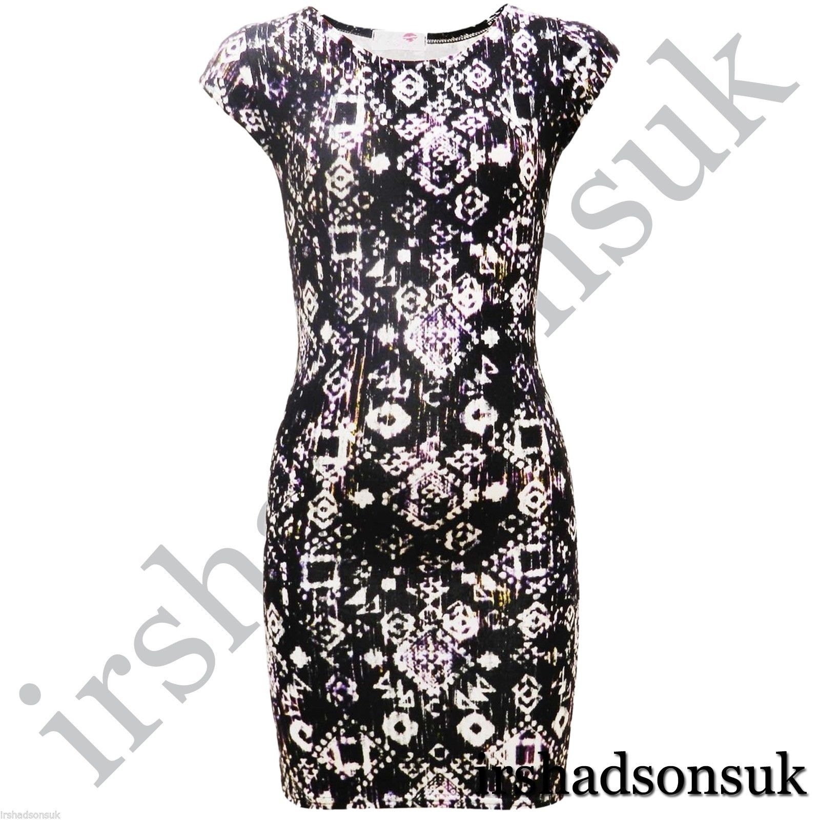 KIDS GIRLS TARTAN AZTEC FLORAL BODYCON MIDI & SKATER DRESS 7 8 9 10 11 12 13 Yr - Picture 25 of 26