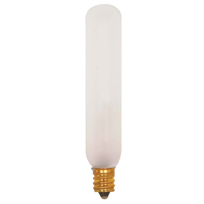 satco s3315 15w 120v t6 frost e12 candelabra base satco s3315 15w 120v t6 frost e12 candelabra base