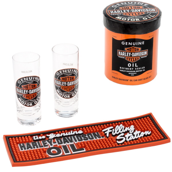 harley davidson shot glass set