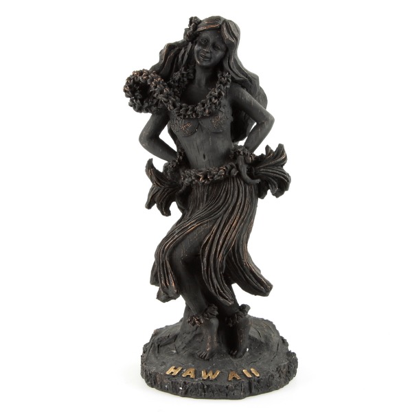 Hula Girl Dancing Tiki Ancient Hawaiian Island Tribe Statue KC Hawaii