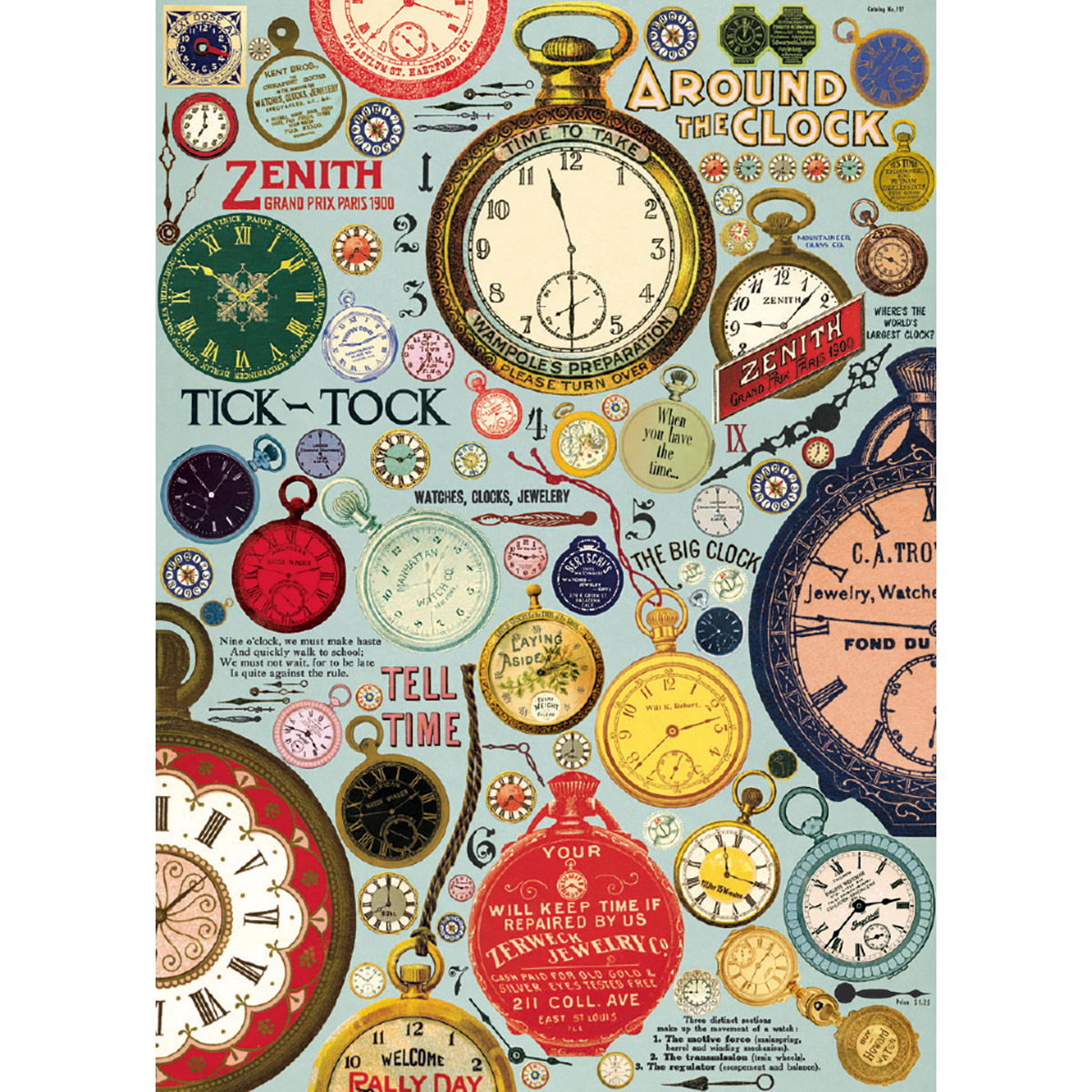 Stopwatch Clock Advertisements Wrapping Paper Sheet Vintage Style Ephemera eBay