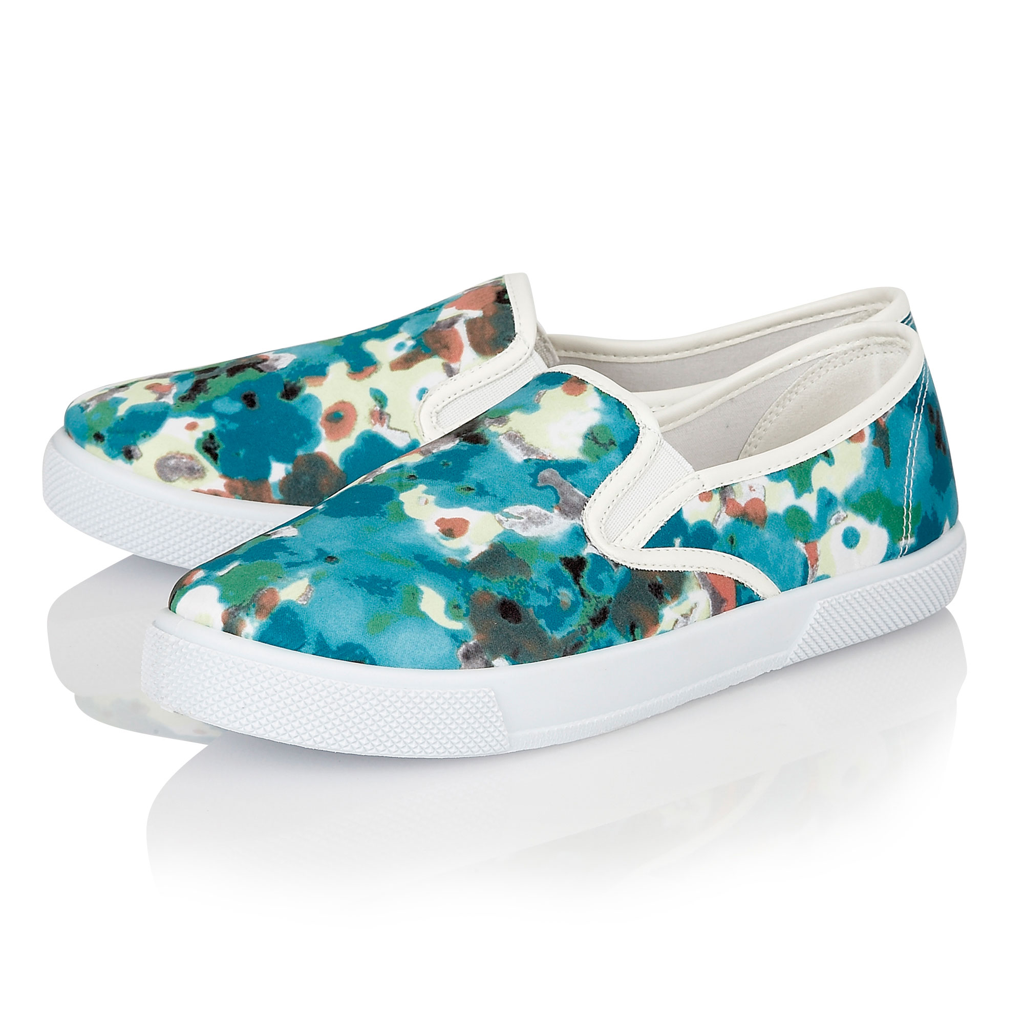 LADIES GIRLS SLIP ON FLAT PLIMSOLLS SNEAKERS CANVAS CASUAL