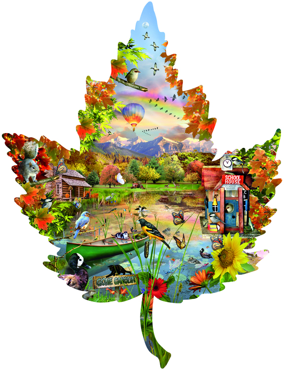 Autumn Shoreline 1000 Piece Shaped Jigsaw Puzzle by SunsOut eBay