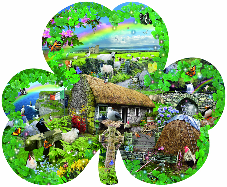 Irish Charm 1000 Piece Shaped Jigsaw Puzzle by SunsOut eBay