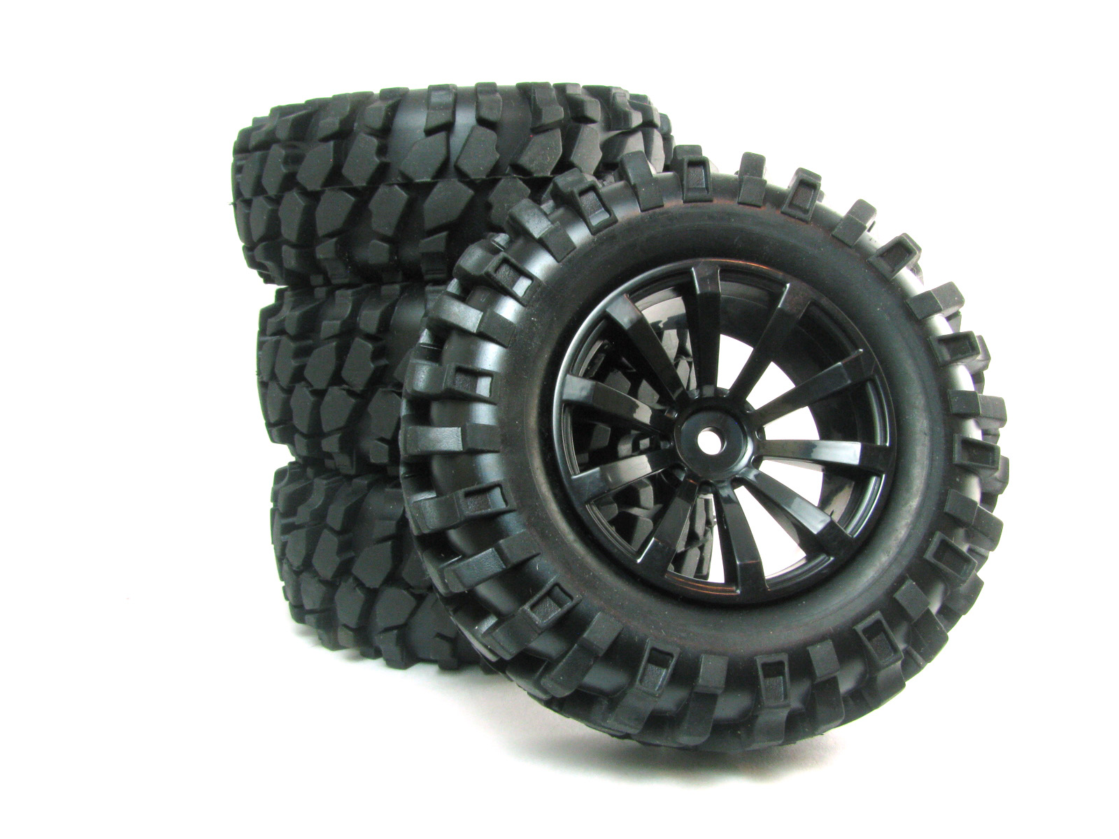 Rock Crawler Tires With Foam Inserts And Rims Set 4 Piece For 1 10 