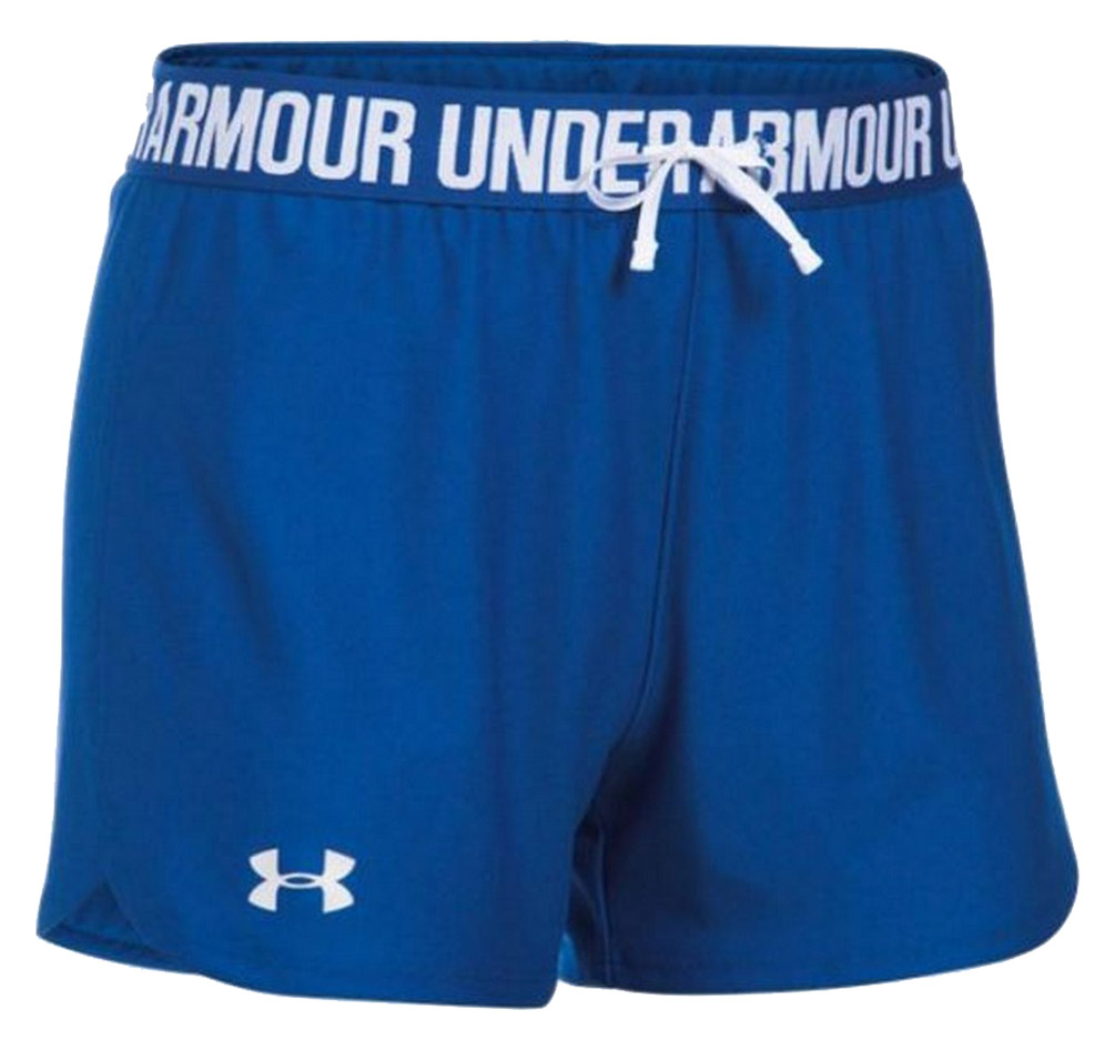 Under Armour Women's Play Up Shorts, Loose Fit Lacrosse Color Choices