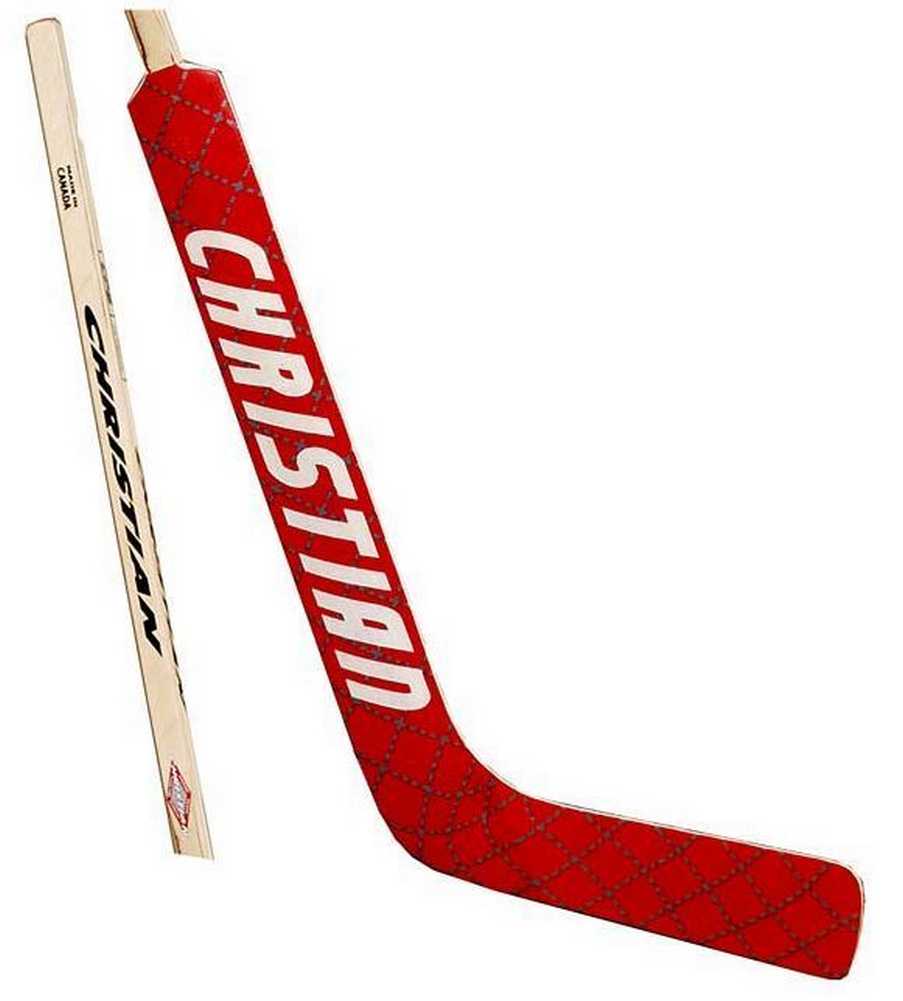 Christian Senior Goalie Hockey Stick Diamond Wrap Red, Blue, White