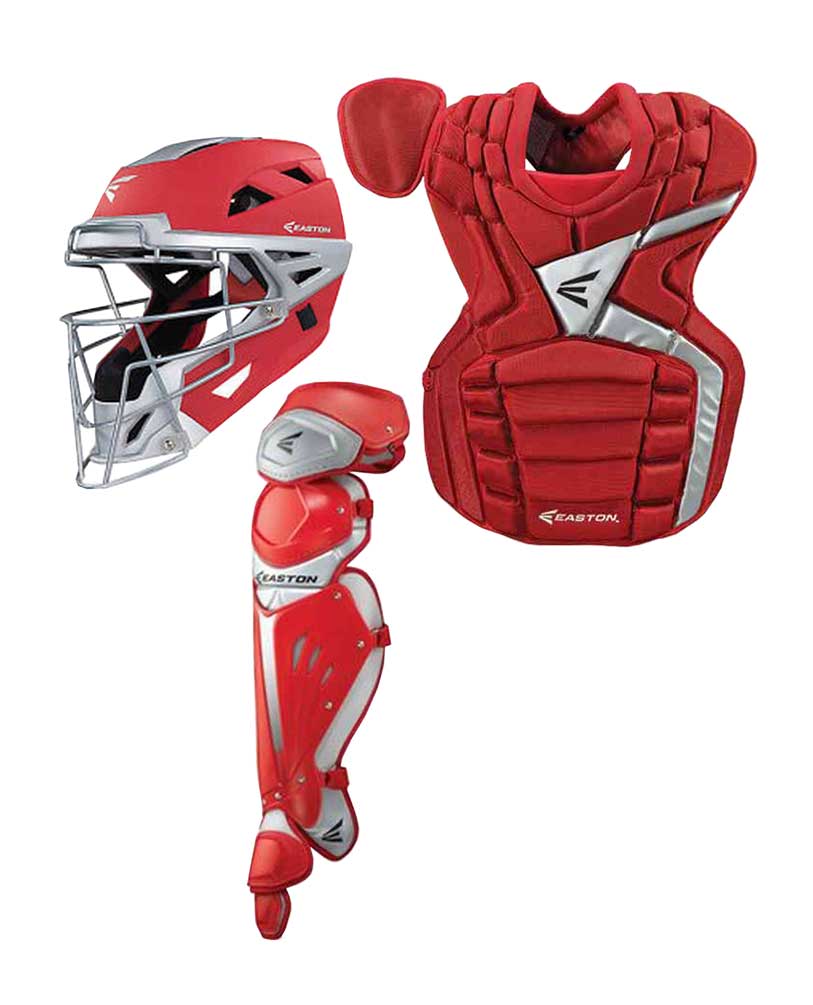 Easton Mako Baseball Catchers Package, Adult, Red, Shins Chest Protector Helmet eBay