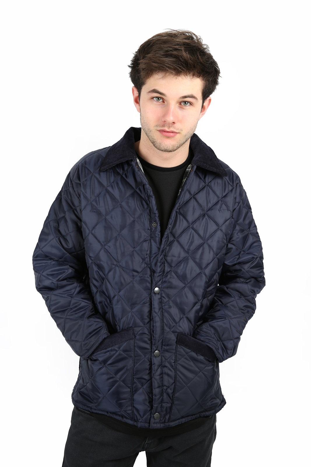 MENS COUNTRY WEAR DIAMOND QUILTED PADDED HUNTER STYLE JACKET COAT SIZES