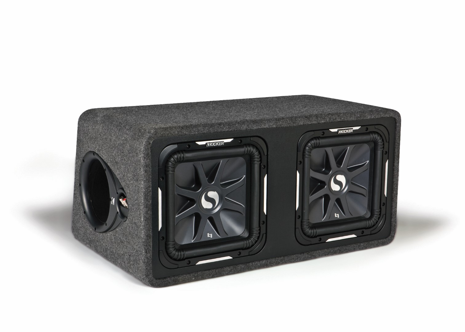 Kicker 11DS12L72 Dual 12 inch Vented Sub Enclosure w 2 Solo Baric L7
