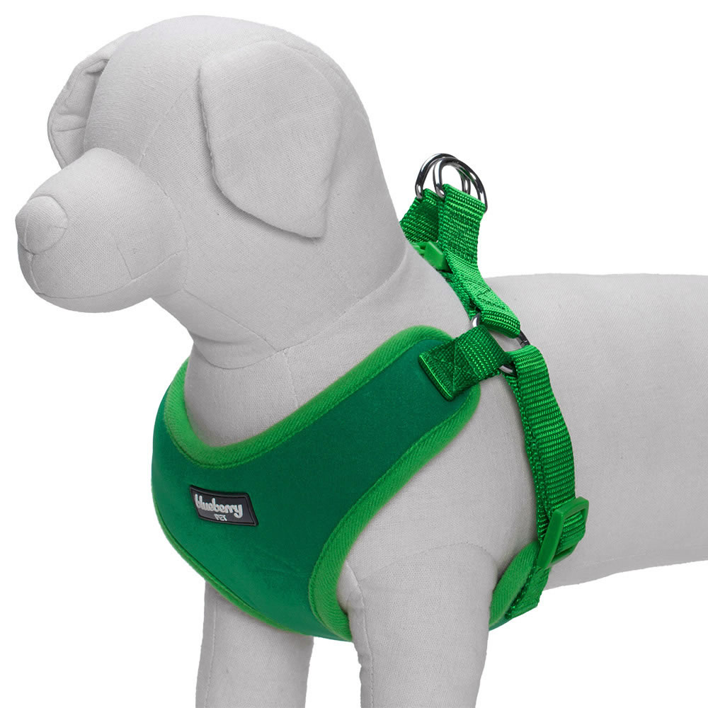 Blueberry Pet Better Basic Classic Solid Adjustable Padded Dog Harness