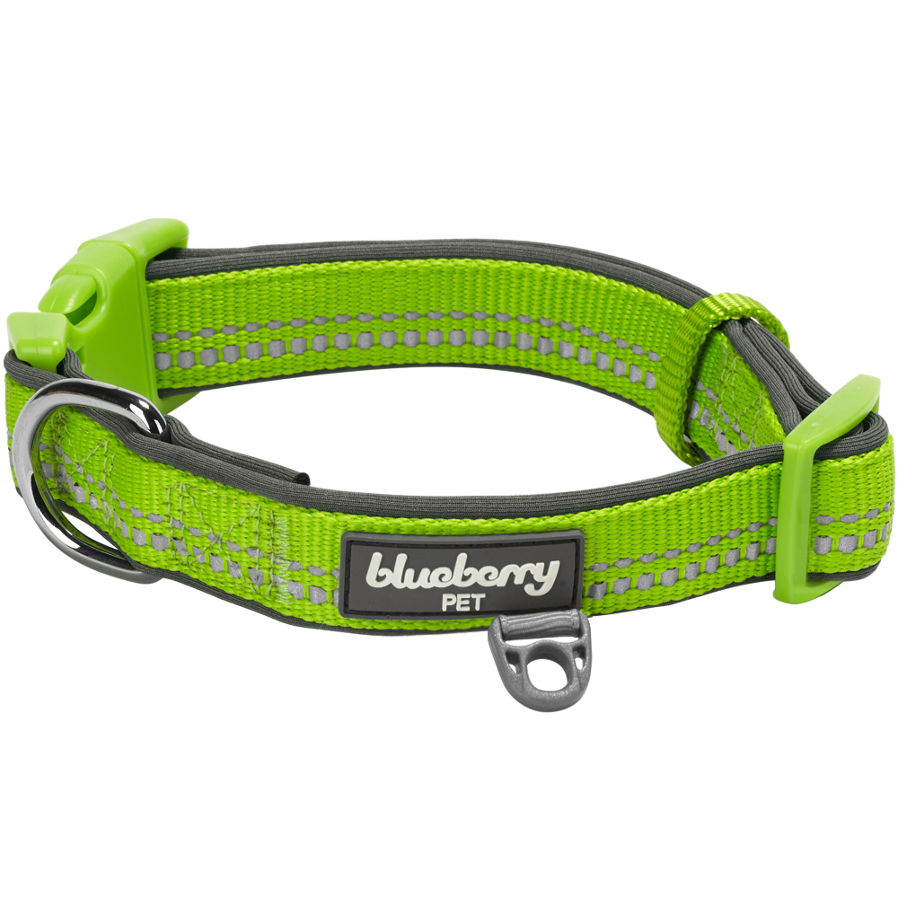Blueberry Pet 3M Reflective Neoprene Padded Dog Collar eBay